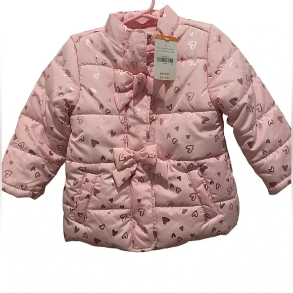Gymboree Girls' Toddler Heart Print Jacket - Picture 2 of 7